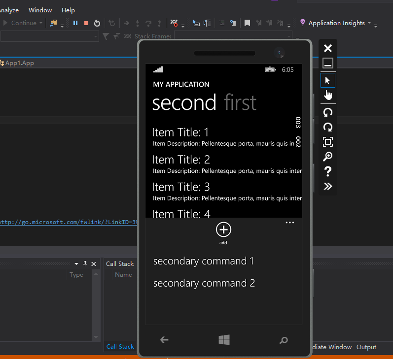 开发Windows Phone 初体验！